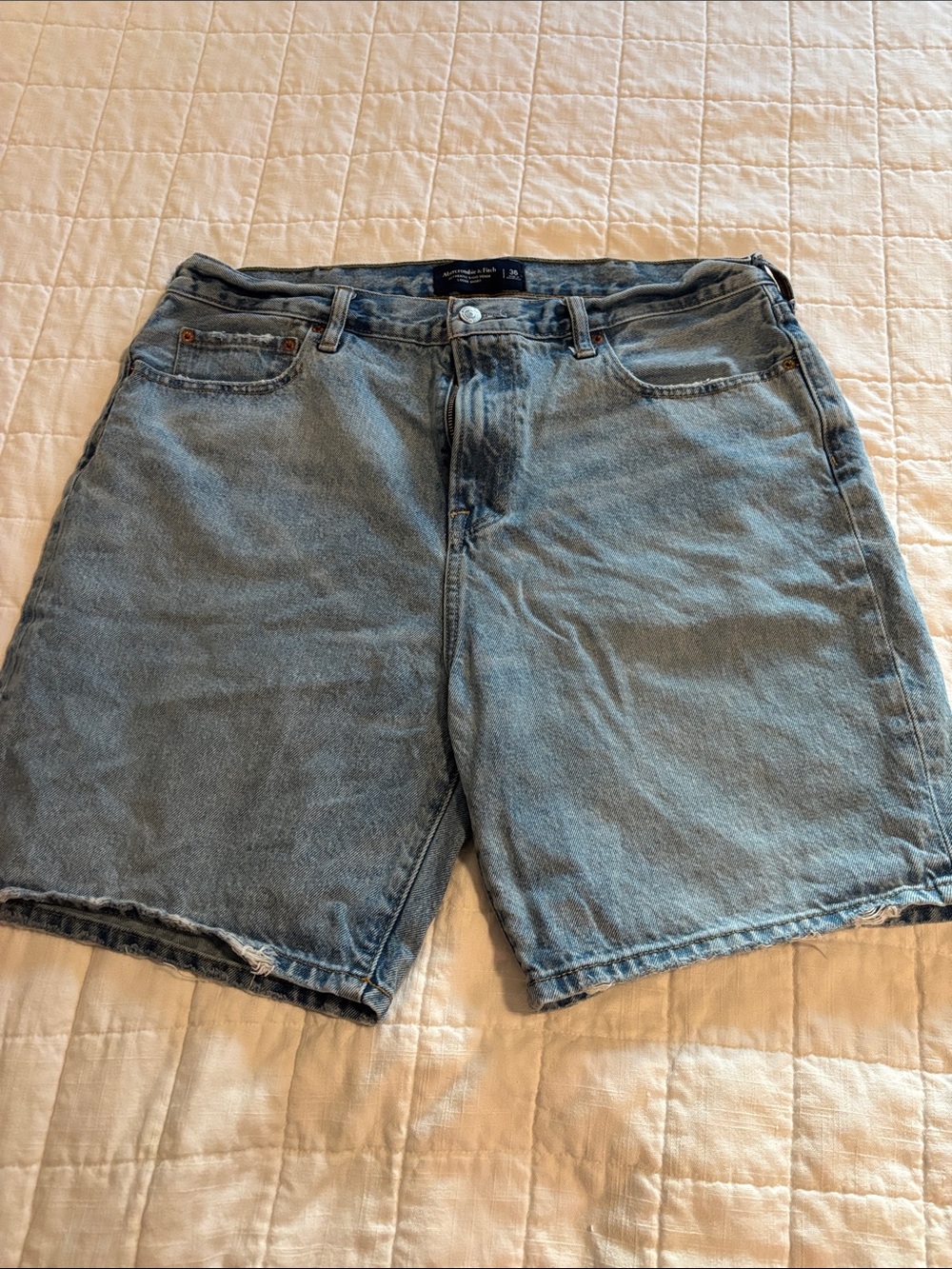 Abercrombie & Fitch Light Blue Denim Shorts